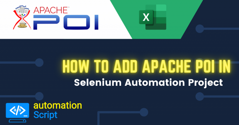 How to add apache POI in Selenium Automation Project